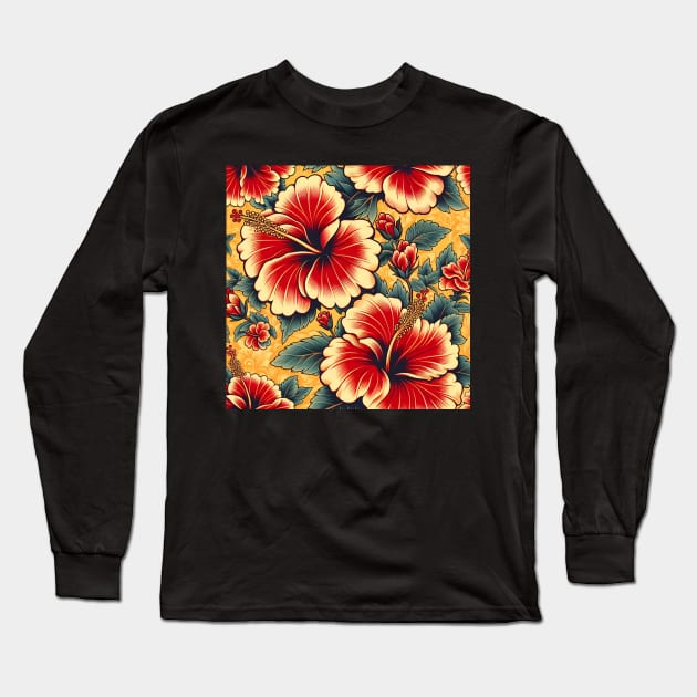 Hibiscus Long Sleeve T-Shirt by Jenni Arts